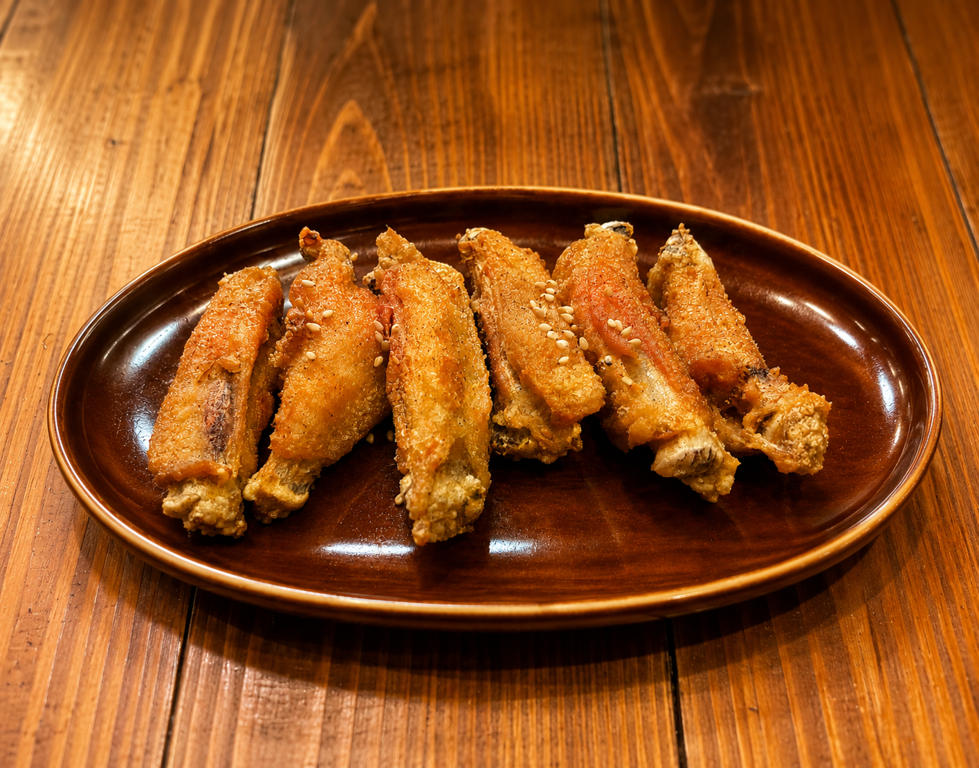やしま名物の手羽先揚げ